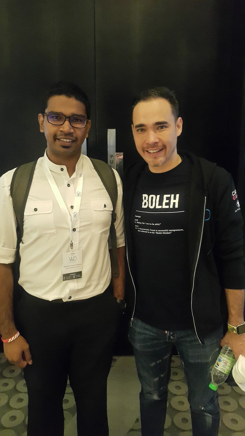 Marques Jeevan Menon at a professional event