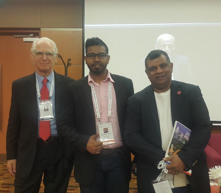Marques Jeevan Menon at a professional event